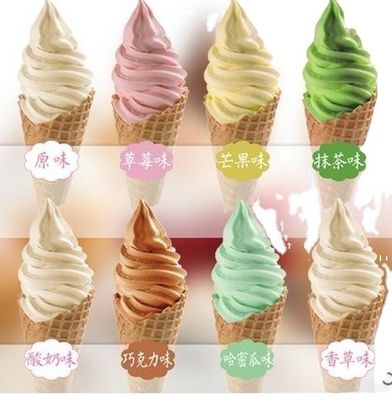 Weiches Eismischpulver Vanille Matcha Schokolade Erdbeere zur Trockenlagerung
