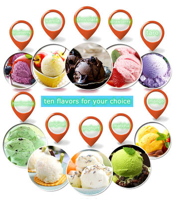 Leckeres Schokolade-Fruchtgeschmack Weiches Eis mit 6,1 Protein