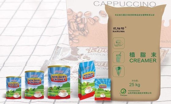 Nichtmilchcreme für Kaffee, Bäckerei, Kuchen und Snacks Gelbfarbenes Protein % 1-2,5%