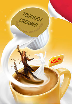 Weiße flüssige Kaffeekrem ohne Milchprodukte mit einer Haltbarkeit von 9 Monaten